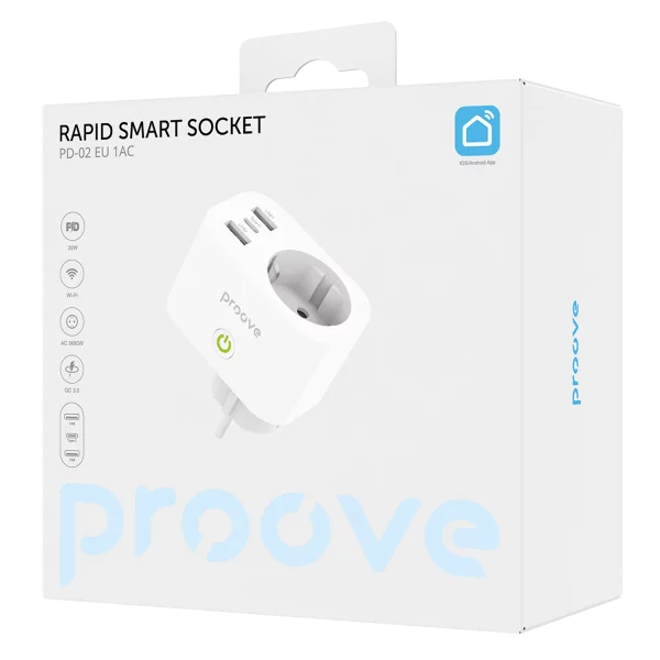 Proove Rapid Smart Socket PD-02 EU 1AC - Photo 1